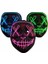 Işıklı LED Maske Parti Eğlence Maskesi Hallowen Neon Maske 3