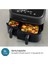 Iki Hazneli Airfryer 9l Geniş Alan, %90 Az Yağlı Sağlıklı Pişirme 6