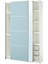 Pax Sürgü Kapaklı Gardırop, Beyaz-Açık Mavi, 150X44X236 Cm, Çift Taraflı Kapak 1