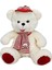Şapkalı Atkılı Peluş Ayı 50 cm 1