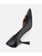 01AYH304210A100 KADIN Deri Siyah Tokalı Stiletto 6