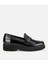 01AYH312860A100 KADIN Rugan Deri Siyah Tokalı Klasik Loafer 1