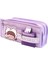 Çok Katmanlı Fonksiyonel Makyaj Çantası, Mor Renkli, Düzenli ve Şık Tasarım 2
