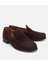 01AYH311580A480 KADIN Süet Deri Kahverengi Yumuşak Dokulu Klasik Loafer 2