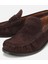 01AYH311580A480 KADIN Süet Deri Kahverengi Yumuşak Dokulu Klasik Loafer 3