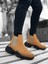 ET0444 Bağcıksız Rahat Yüksek Taban Camel Erkek Spor Yarım Bilek Bot 2
