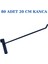 Siyah Tel Pano Standı 90X190 cm - 80 Adet Kanca Bijuteri Standı Çorap Standı Telefon Standı 5