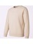 O Yaka 3 Iplik Şardonlu Krem Erkek Sweatshirt 5012 2