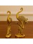 Gold ve Gümüş Renk Flamingo Biblo Seti 2 Li 45X18 5