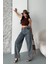 Baggy Kar Yıkama Eskitme Kahve Jeans Pantolon D2007 5