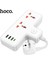 Hoco AC12A 2500W 2 Priz + 3 USB + 30W Type-C Multifonksiyonel Priz Çoğaltıcı Şa - BRF15820-113 5