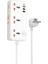 Hoco AC8A 2500W 3 Priz + 3 USB + 30W Type-C Multifonksiyonel Priz Çoğaltıcı Şar - BRF17339-398 3