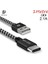 Dux Ducıs USB Type C Kopmaz Yırtılmaz USB Kablo Hızlı Şarj 1 METRE-(1903) - BRF12708-3289 1