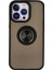 iPhone 13 Pro Max Kılıf Montreal Yüzüklü Silikon Kapak - Siyah - BRF16169-4430 1