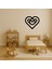 Geometrik Kalpler Mdf Dekoratif Tablo - BRF12362-8122 3