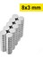 1 Adet 8X3MM Yuvarlak Neodyum Mıknatıs Güçlü Nikel Kaplamalı Kaliteli Dayanıklı Magnet ( Lisinya ) 1