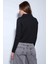 Siyah Kruvaze Kapama Kadın Triko Hırka 5