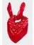 Sepetim Ay Yıldız Desenli Bandana 50X50-KIRMIZI 1