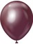 Aynalı Parlak Krom Bordo (Burgundy) Renk Balon 12 Inç 30CM Balon 8 Adet 2