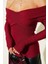 Madonna Çapraz Yaka Bluz Bordo T4331 4