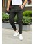 Erkek Bel Kemerli Körüklü Jogger Paça Lastikli Pantolon 1