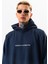 Erkek Lacivert Sweatshirt Oversize Kapüşonlu Baskılı Yumusaçık Kumaşlı 5
