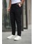 Erkek Trend Beli Lastikli Duble Paça Pantolon 2