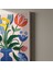 Çiçekli Vazoda Modern Sanat Tablosu 5