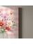 Pembe Gingham Desenli Çiçek Buketi Tablosu 5