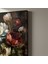 Koyu Arka Planlı Çiçek Yağı Boya Tablosu 5