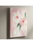 Pembe ve Beyaz Çiçekler Soyut Tablosu 1