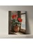 Pencere Kenarında Saksıda Kırmızı Pelargonyumlar Tablosu 2