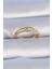 Pirinç Gold Renk Zirkon Taşlı Kalp Model Kadın Yüzük TG27BYK3306 1