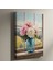 Pencere Manzaralı Şirin Bir Peonies Tablosu 1