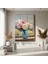 Pencere Manzaralı Şirin Bir Peonies Tablosu 4