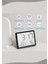 Dijital Oda Termometre Sıcaklık ve Nem Ölçer Masa Saati Alarm LCD Ekran Duvara Takılır Beyaz 3