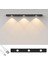 LED Sensörlü Şarjlı Dekoratif Lambası Mutfak-Gece Mıknatıslı 3 Farklı Işık Renk 40CM Siyah Şerit LED 1
