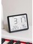 Dijital Oda Termometre Sıcaklık ve Nem Ölçer Masa Saati Alarm LCD Ekran Duvara Takılır Siyah 3