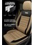 Citroen C-Elysée Alure -Active 2012-2017 Saren Serisi Oto Koltuk Kılıfı 5’li Set – Airbag & Kolçak Uyumlu, 3 Katman, Pike+Lakost+Deri Bej 2