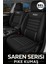 Mini R56 (3 Kapı Hatch) 2006–2013 Saren Serisi Oto Koltuk Kılıfı 5’li Set – Airbag & Kolçak Uyumlu, 3 Katman, Pike+Lakost+Deri Siyah Beyaz 1