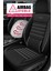 Citroën C-Elysée 2012–2022 Saren Serisi Oto Koltuk Kılıfı 5’li Set – Airbag & Kolçak Uyumlu, 3 Katman, Pike+Lakost+Deri Siyah Beyaz 4