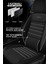 Toyota Avensi̇s 2003-2008 Saren Serisi Oto Koltuk Kılıfı 5’li Set – Airbag & Kolçak Uyumlu, 3 Katman, Pike+Lakost+Deri Siyah Beyaz 2