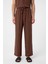 Kahve Keten Karışımlı Jogger Erkek Pantolon 1