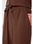 Kahve Keten Karışımlı Jogger Erkek Pantolon 3