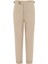 Bej 100% Keten Italyan Kesim Erkek Pantolon 5