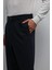 Lacivert Relax Fit Baggy Pilili Erkek Pantolon 3