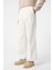 Ekru Yüksek Bel Pamuklu Erkek Pantolon 7