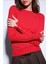 Kırmızı Basic Kadın Triko Kazak 1