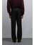 Siyah Relax Fit Baggy Pilili Erkek Pantolon 4