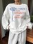 Premium Oversize Kesim Uzun Kollu Baskılı Sweatshirt 1